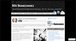 Desktop Screenshot of bdxbiomechanics.com